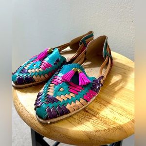 Colorful, Handmade, Mexican Huaraches.